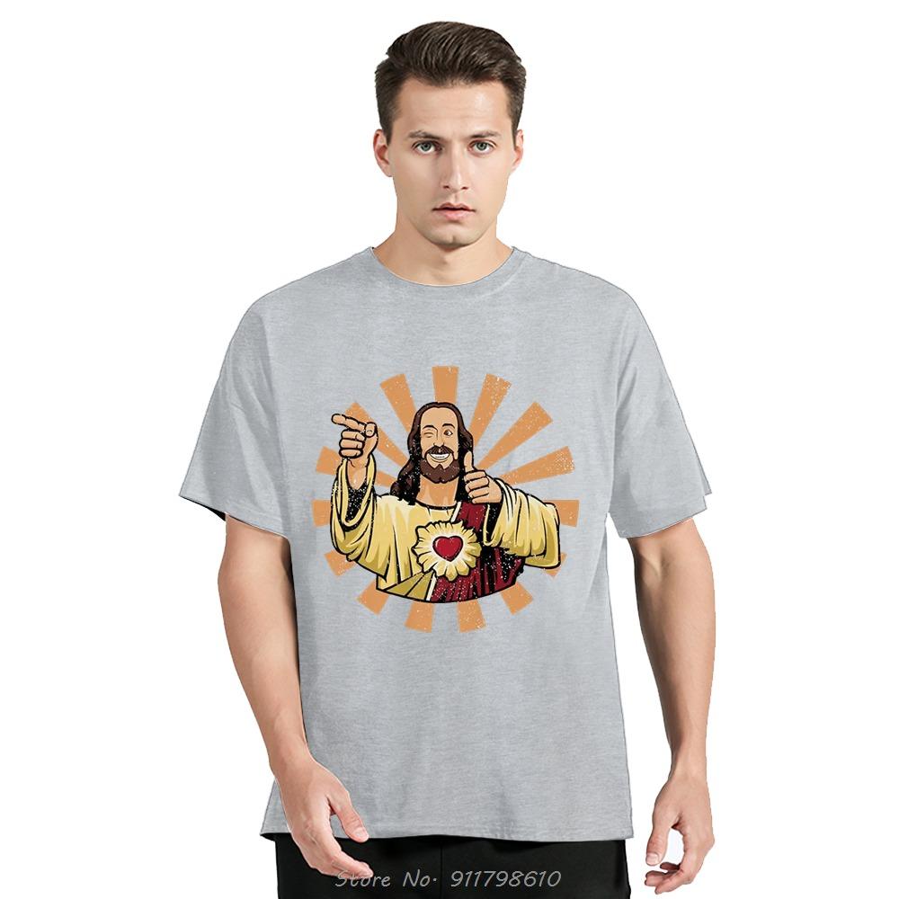 Винтажная футболка Buddy Christ 90-х годов, крутой Иисус, религиозная, христианская, для фитнеса, распродажа, унисекс, футболка с О-образным вырезом