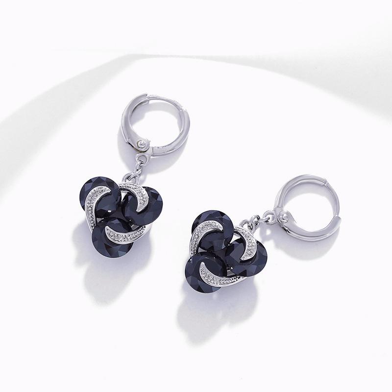 Высококачественные ретро-серьги с цирконом, падающие темпераментные женские свадебные серьги