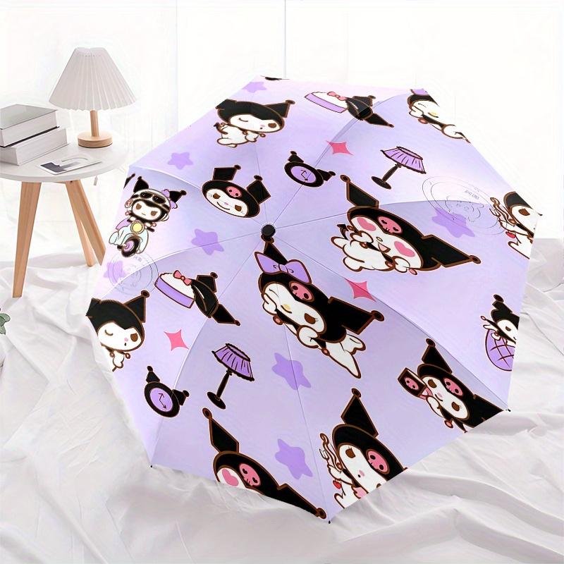 Kawaii, Characters Automatic opening and closing folding umbrella with 8 rib frame and compact travel design, perfect for all occasions | St