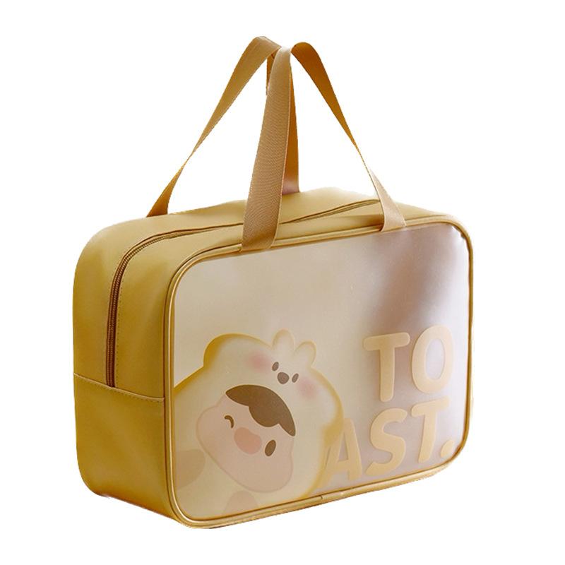 High Appearance Travel Toiletry Bag, Women's Portable Waterproof Transparent Makeup Bag, Cosmetics Organizing and Storage Bag