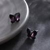 Purple Butterfly Earrings