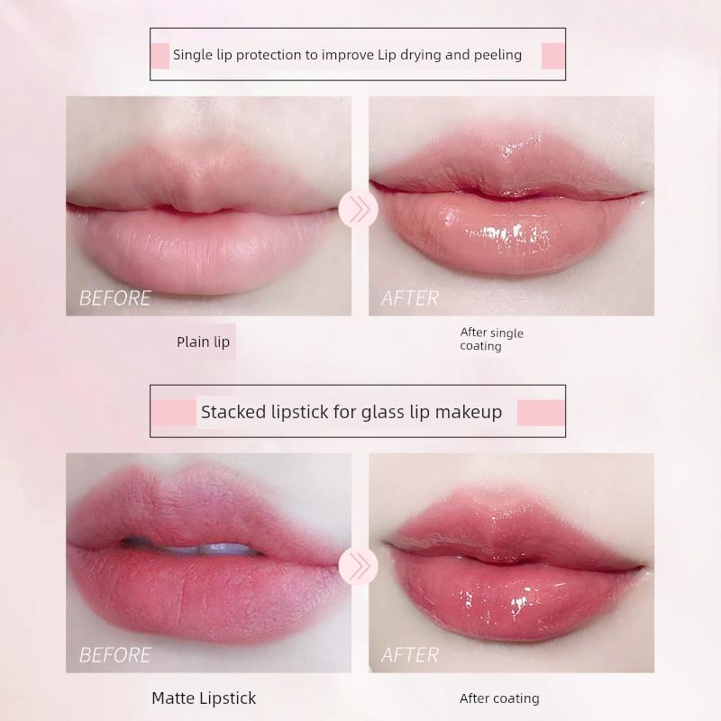 Li Jiaqi Recommend Transparent Water Light Lip Gloss Hydrating Glass Lip Lip Gloss Lip Gloss Female Moisturizing and Nourishing Lip Lacquer Full Lips