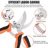 4PCS Gardening Tools Scissors Garden Scissors Set With Sharpening Stone Stainless Steel Pruning Shears With Sharp Blades Curved