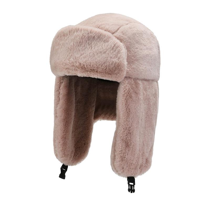 Winter Lei Feng Hat for Women Outdoor Riding Cold Protection and Warm Ear Protection Hat Plus Velvet Thickened Men's Northeast Cotton Hat