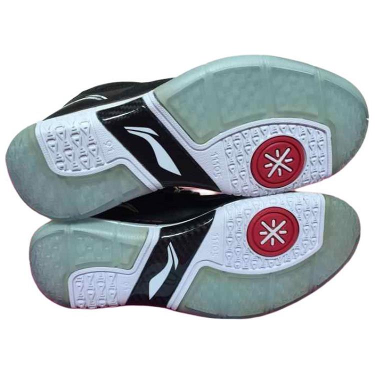 Li Ning WOW 1.5 Нескользящие износостойкие кроссовки для баскетбола средней высоты Мужские Черный Белый Красный ABAH037-2