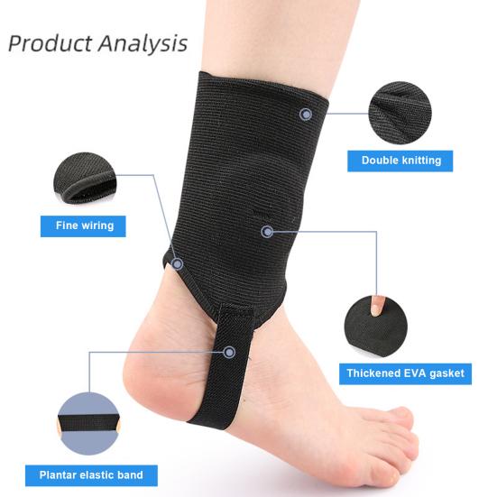 1 Pair Soccer Ankle Guards Protector Breathable High Elastic Shockproof Friendly To Skin Sports Ankle Support Braces