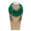 Ring Scarf Chiffon Pendant Jewelry Necklace Women Sunscreen Neck Four Seasons Decorative Scarf