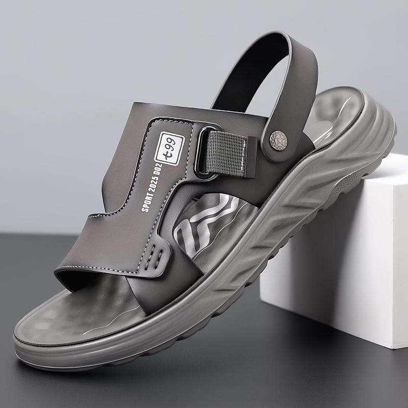 Летняя мужская удобная обувь на мягкой подошве, повседневная пляжная обувь, брендовая, модная и популярная, уличная, дышащая, нескользящая, сандалии-слипоны