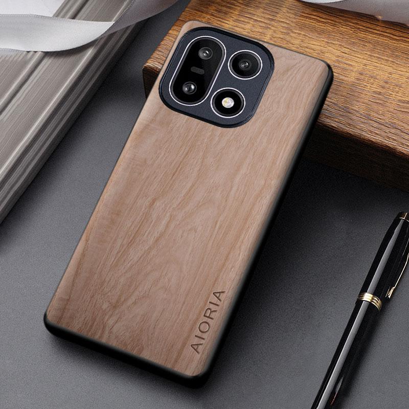 Чехол для Oneplus 15 15R Funda Уникальный Дизайн Деревянный Рисунок Чехол из ПУ Кожи для Oneplus 15r Чехол Coque
