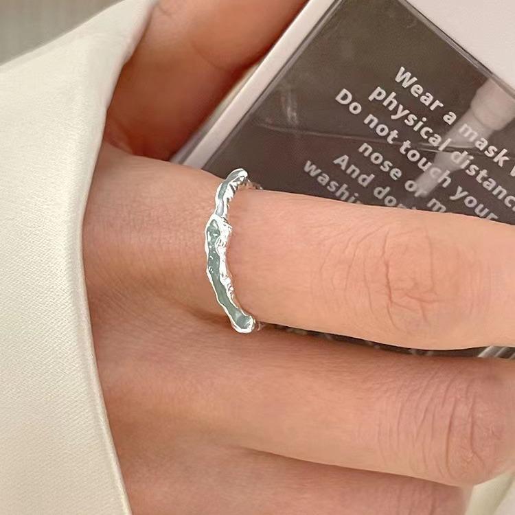 Кольцо-подвеска в корейском стиле из стерлингового серебра 925 пробы с каплей масла мяты зеленого цвета 2023 года для женщин