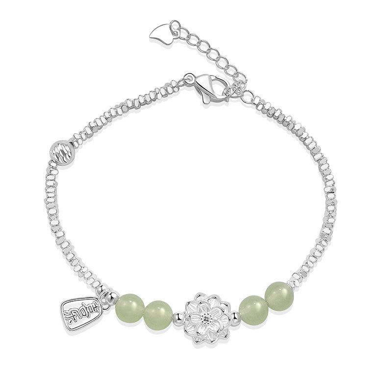New Chinese Light Luxury Broken Lotus Beaded Bracelet For Women Niche Exquisite Versatile Good Luck Jewelry Accessory