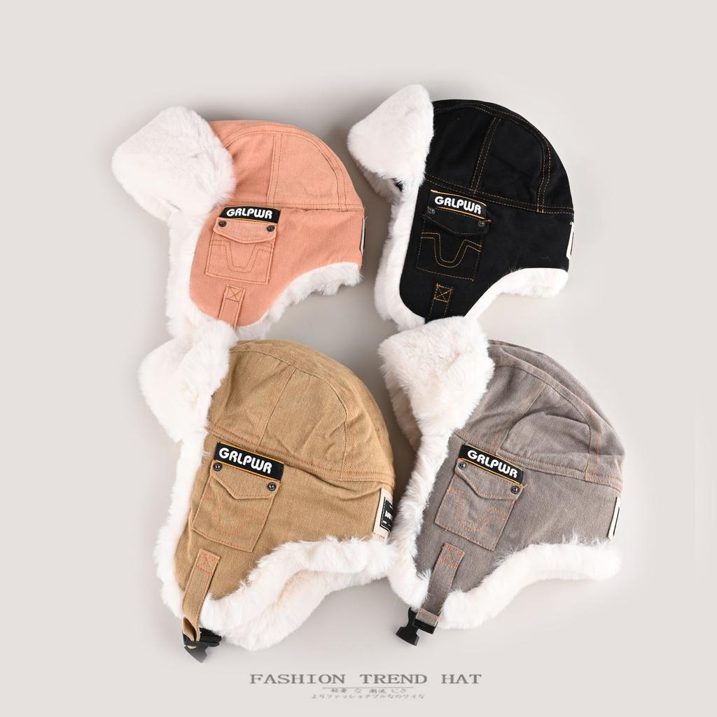 Хлопковые шапки мужские и женские зимние утолщенные термошапки с ушками для велоспорта и электромобилей, ветрозащитные лыжные шапки-ушанки