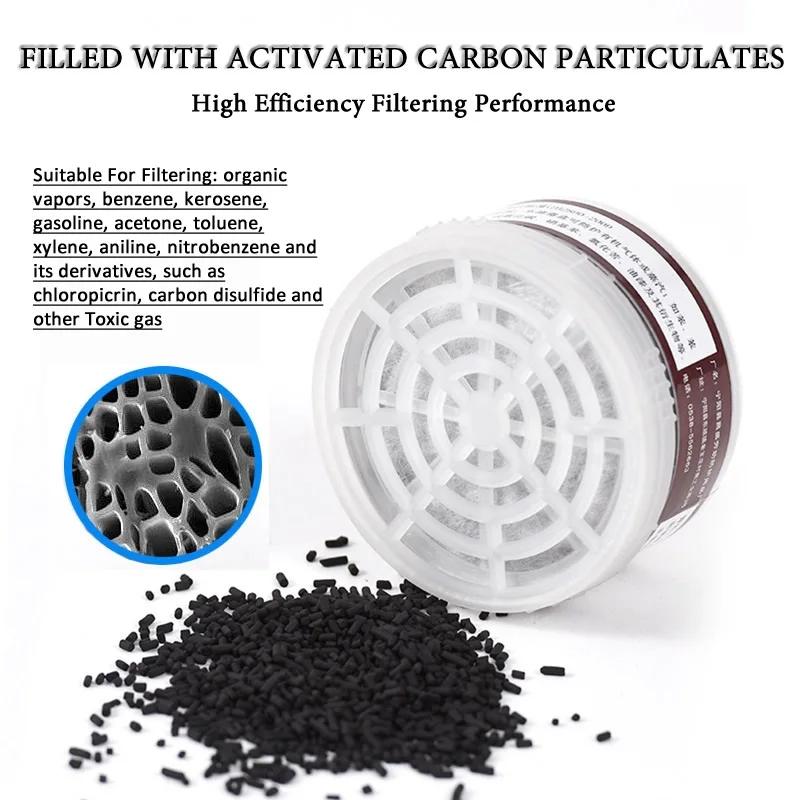 Черный 87 химический анфас резиновый респиратор PA-1 фильтр для распыления пестицидов рабочая защитная маска