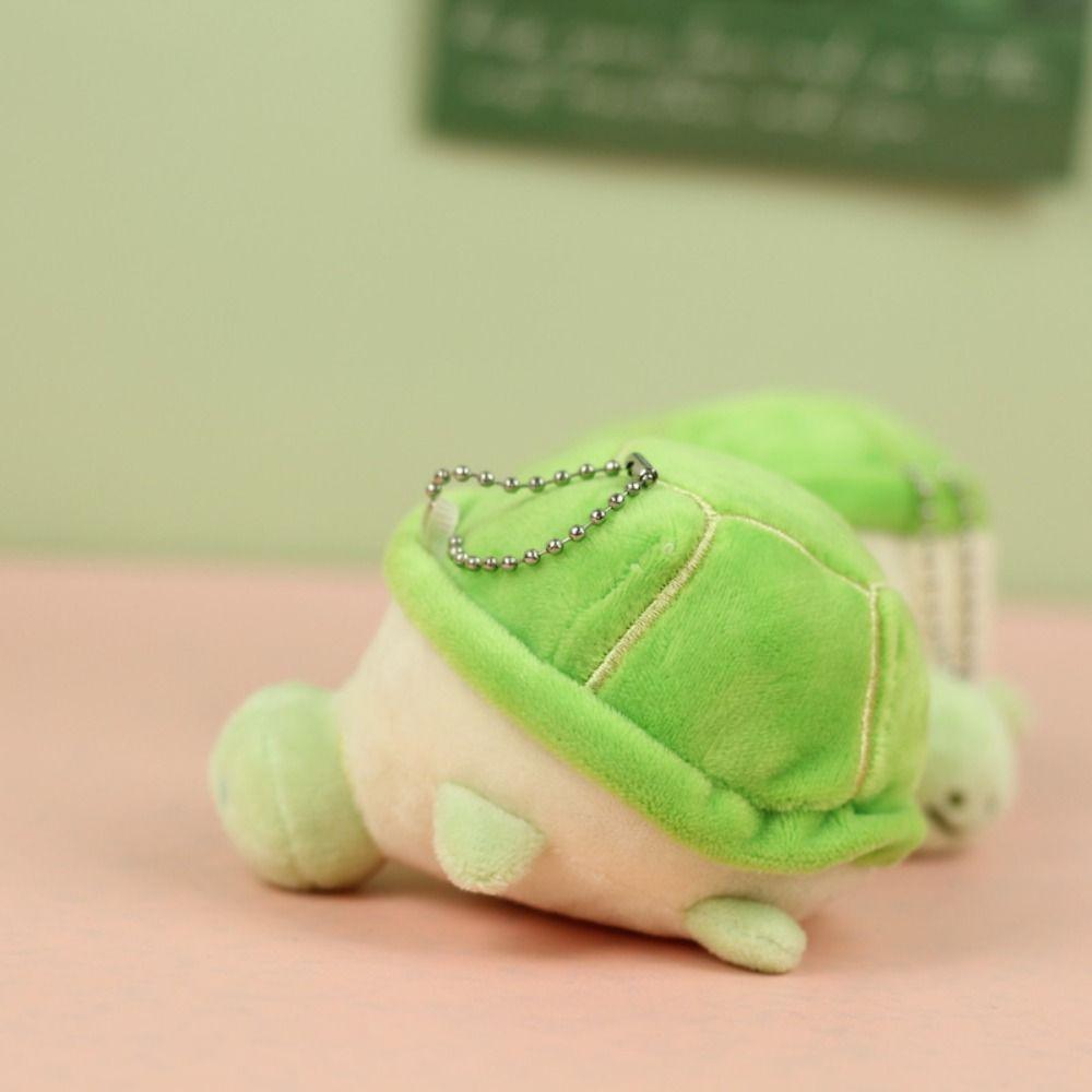 Cartoon Design Tortoise Plush Pendant Turtle Plush Keychain Korean Style Key Buckle