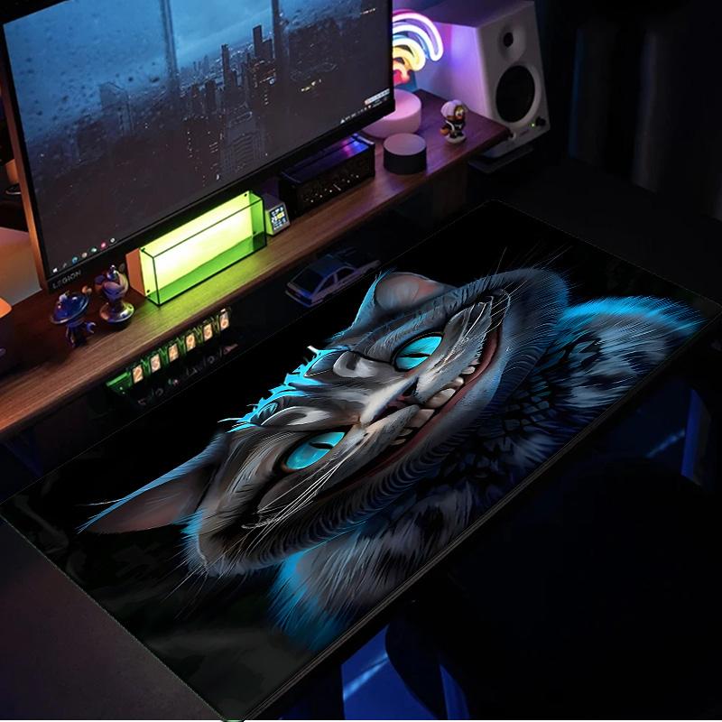 Che-shire Cat Smile Mouse Pad, Rubber Base, Mouse Pad for Gamers and Office Use, Gaming Desk , Easy To Clean Mat Christmas fan gifts