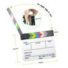 Acrylic Clapboard Dry Erase Director Film Movie Clapper Board Slate 9.6 * 11.7in