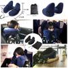 Exgox Neck Pillow for Air Neck Easy To Portable Suitable for Air Comfortable Storage Bag Included Airplanes, H-Shaped Pillow, Pillow, Compact, Carry,
