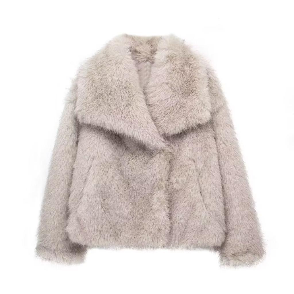 High Quality Women's Thick Lamb Wool Coat Women's Winter Fur Coat