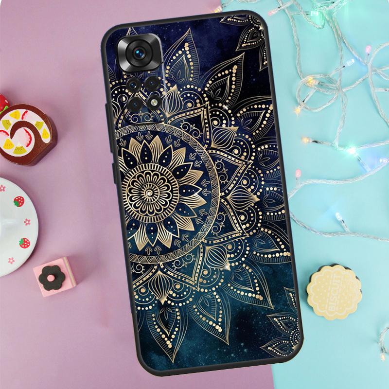 Чехол-мандала Чехол для Xiaomi Redmi Note 9 10 11 12 13 14 Pro 9S 10S 11S 12S Redmi 14C 10C 12C 13C Обложка