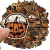 50/100PCS Retro Halloween Stickers Terrifying Pumpkin Luggage Phone Graffiti Laptop Wall Scrapbook Motorcycle DIY Gifts