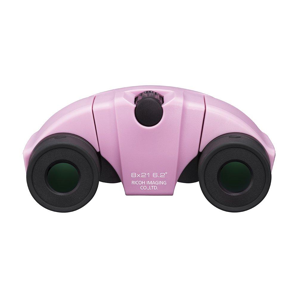 PENTAX UP 8x21 Concerts Sports Colors Lightweight Bak4 Strap Binoculars, Pink. [Birdwatching][Live & Events][3 Available][Compact & (210g)][8x