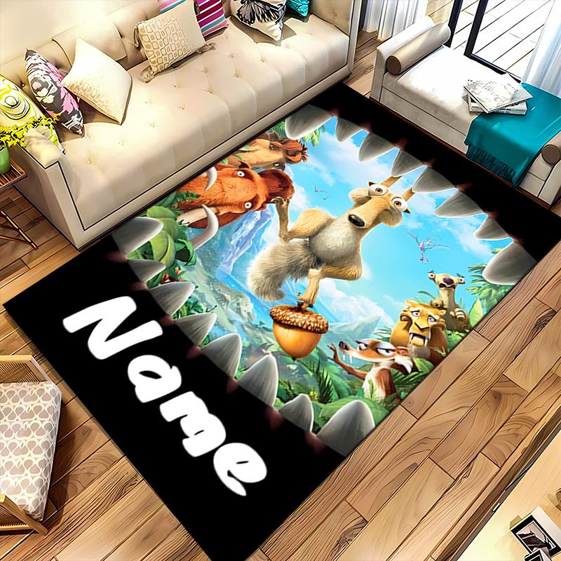 Custom personalization Ice Age Dawn of the Dinosaurs Area Rug - Perfect For Kitchen, Bathroom,Laundry Room Decor Large Size Available,Gift All Seasons