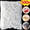 500/10PCS Disposable Fresh Keeping Film Kitchen Food Storage Covers Bags for Bowls Elastic Plate Plastic Lid Covers Vacuum Bags