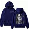 Shakira Las Mujeres Ya No Lloran Tour Face Graphic Hoodie  Fashion Vintage Long Sleeve Oversized Fleece Popular Sweatshirts
