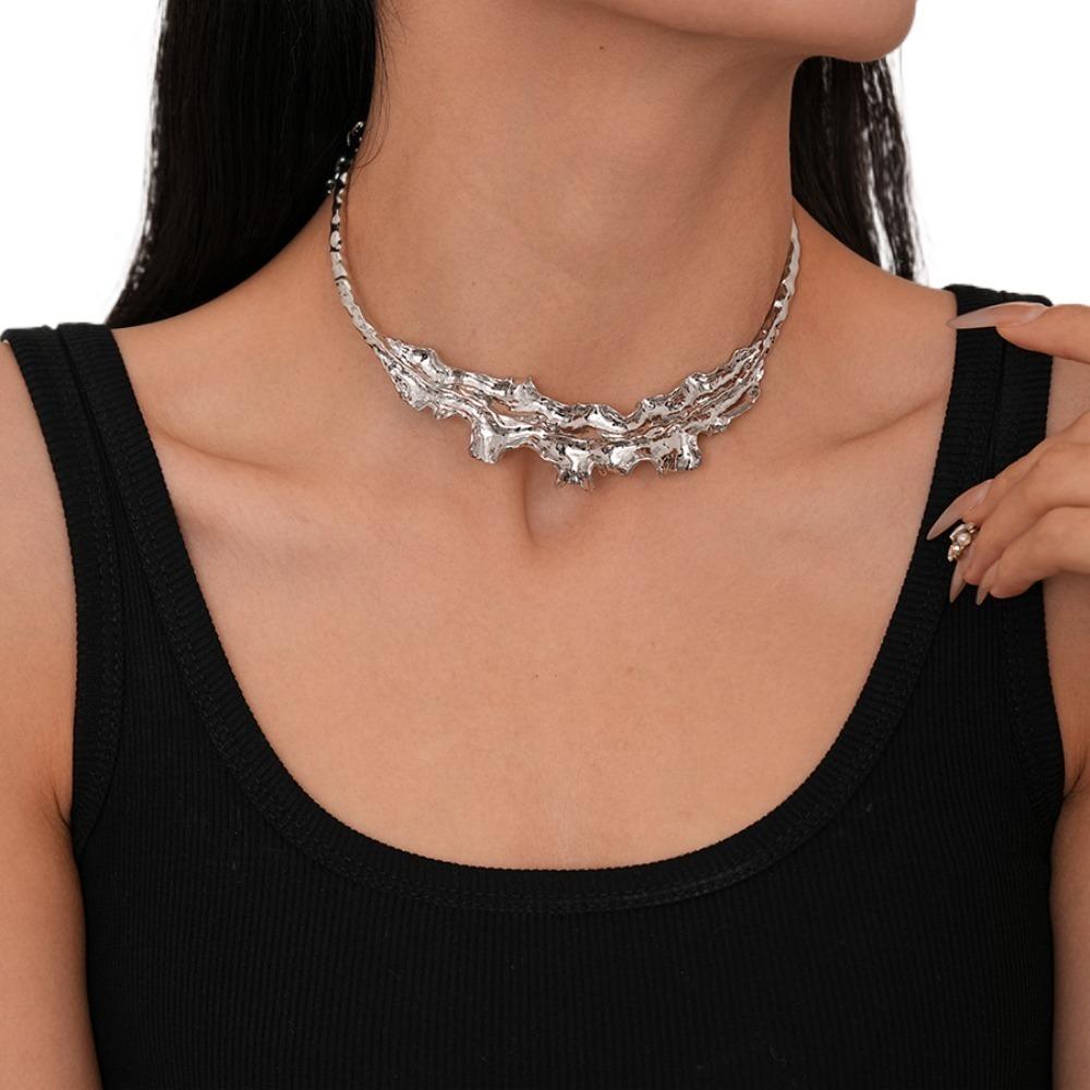 Ошейник-листок, колье, ожерелье, золотой цвет, нерегулярные, преувеличенные, чокерные украшения