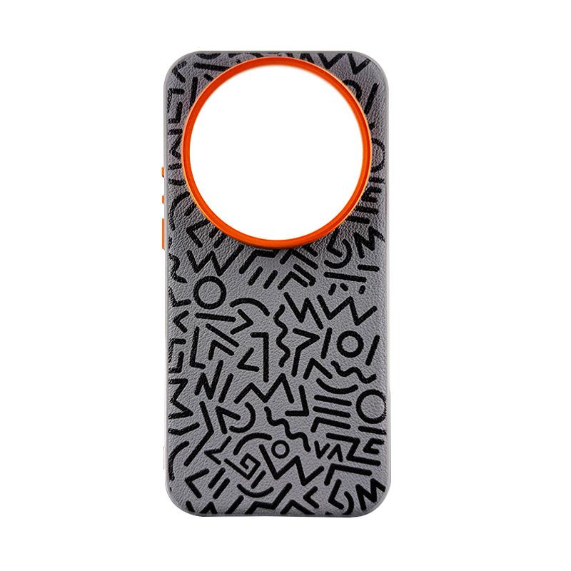Покрашенный Однотонный Кожаный Чехол для Телефона для XiaoMi 17 Ultra Магнитное Крепление 17 Pro Max Mi 15 Ultra 13 14 Pro Металлическая Задняя Крышка с Защитой Объектива