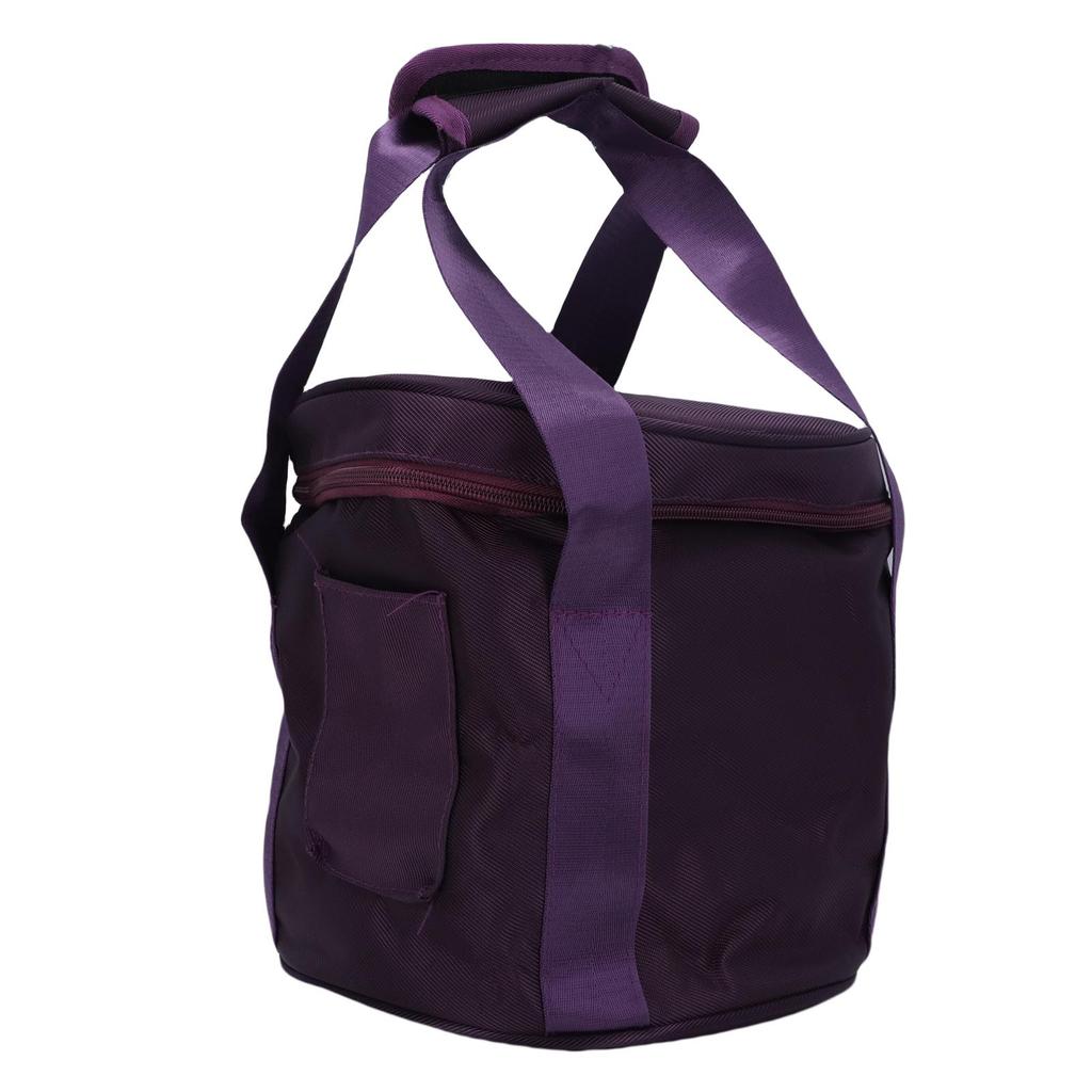 8-дюймовая сумка для хрустальной чаши фиолетовая с хорошей амортизацией утолщенная сумка для переноски музыкальной чаши с внутренней подкладкой