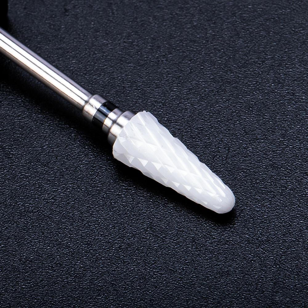 Керамическая фреза, маникюрные сверла для ногтей, электрические пилочки для ногтей, розовые, синие, шлифовальные насадки, фрезы, резак, аксессуары для заусенцев