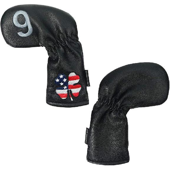 CRAFTSMAN GOLF 11pcs /Set USA US Flag Clover Leather Left Right Black White Green Dark Blue Iron Covers Headcover Also Available for Custom Version