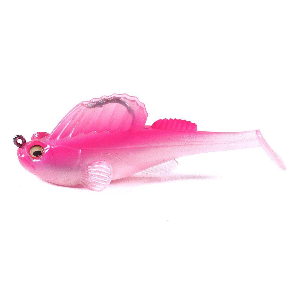 Soft Paddle Tail Baits Fishing Lures with Crankbait, Fishing Gifts, Pre-Rigged Fishing Lures, Soft Swimbaits for Bass Trout Pike Freshwater Saltwater