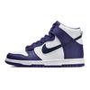 Кроссовки Nike Dunk High GS White Midnight Navy для детей, фиолетовые, электро-фиолетовые DH9751-100