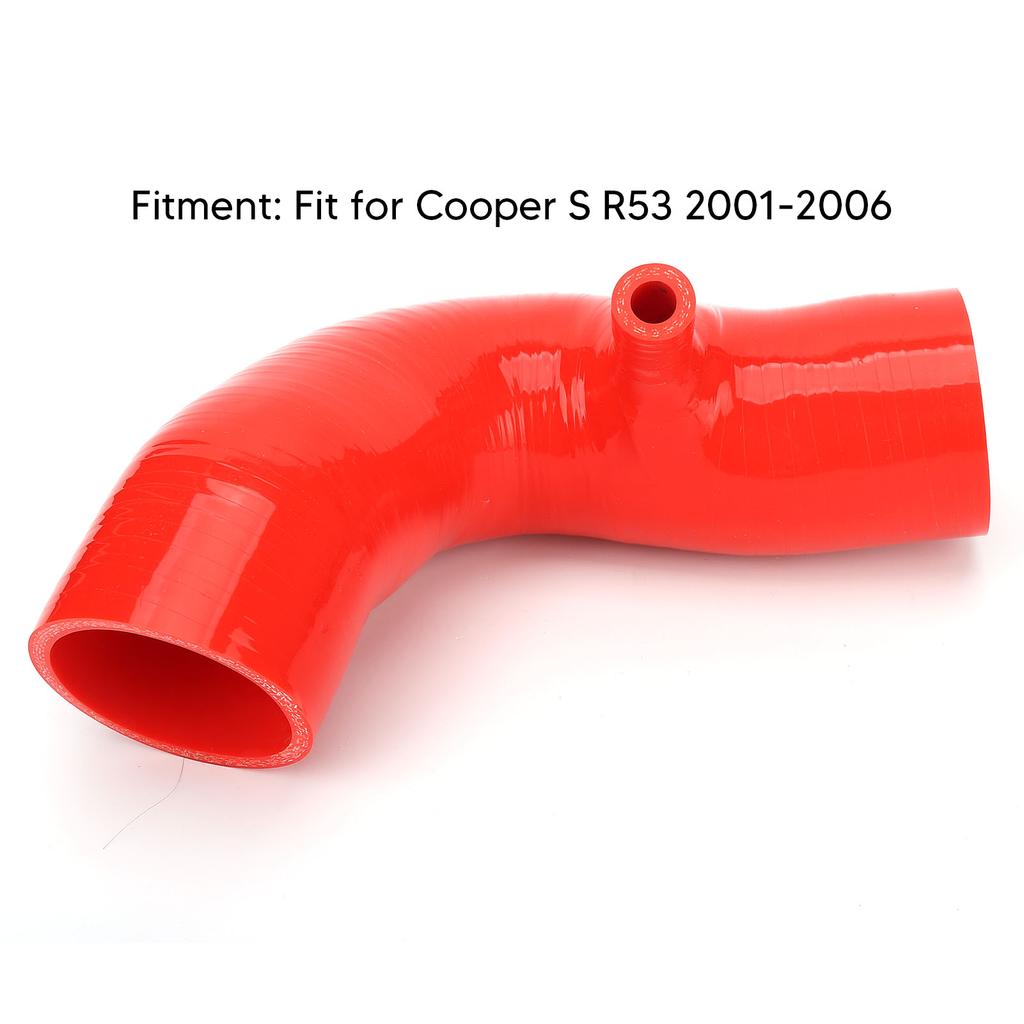 Силиконовый впускной патрубок Улучшенный поток воздуха Замена для Cooper S R53 2001-2006 Красный