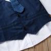 Toddler Kid Boy Tops Shirt Waistcoat Tie Pants Formal Suit Outfit Clothes Set