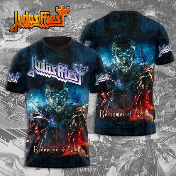 Рок-группа Judas Priest Футболки Мужские 3D Печать Мужчины Женщины Хип-Хоп Короткий Рукав Круглый Вырез Футболка Свободная Повседневная Y2k Топ Мужская Одежда