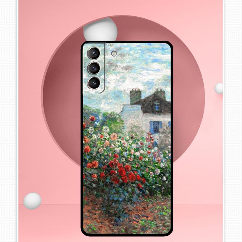 Чехол-картина Клода Моне для Samsung Galaxy S25 Ultra S21 S22 S23 S24 Ultra S9 S10 S20 Plus S25 FE Защитная крышка Funda