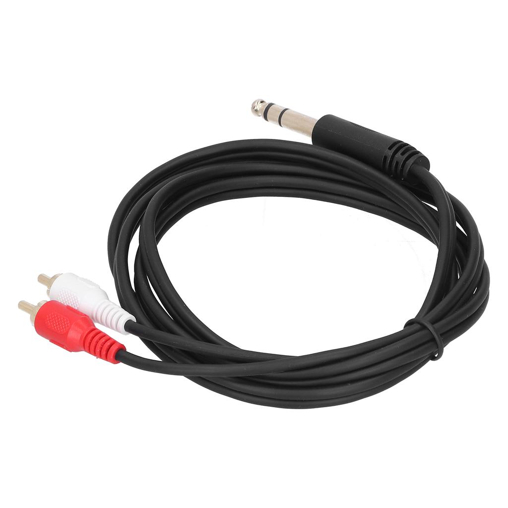 6.35mm Male To Dual for RCA Male O Cable 1.5m O Adapter Converter Splitter Cable