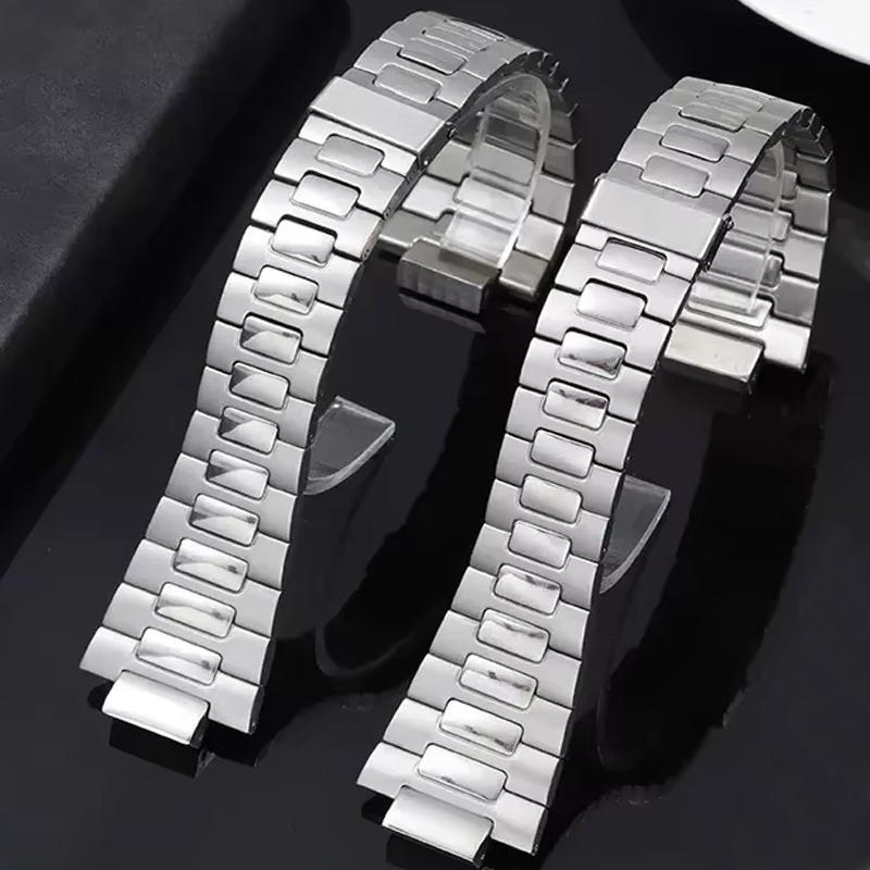 Для часов Patek Philippe Nautilus ремешок мужской 5711/1A010 серия 904 нержавеющая сталь цепь для часов выпуклый рот Ремешок для часов 25мм-13мм