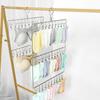 Stainless Steel Foldable Clothes Hanger Laundry Drying Rack With 20/30 Clips Save Space Closet Organizer For Socks Bras Towel