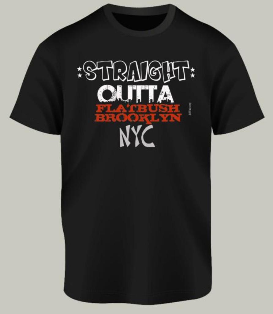 Straight Outta Flatbush Brooklyn Cotton shirt New York City 5 Boroughs Black History Month Mothers Day Fathers Day Gifts Juneteenth FBA