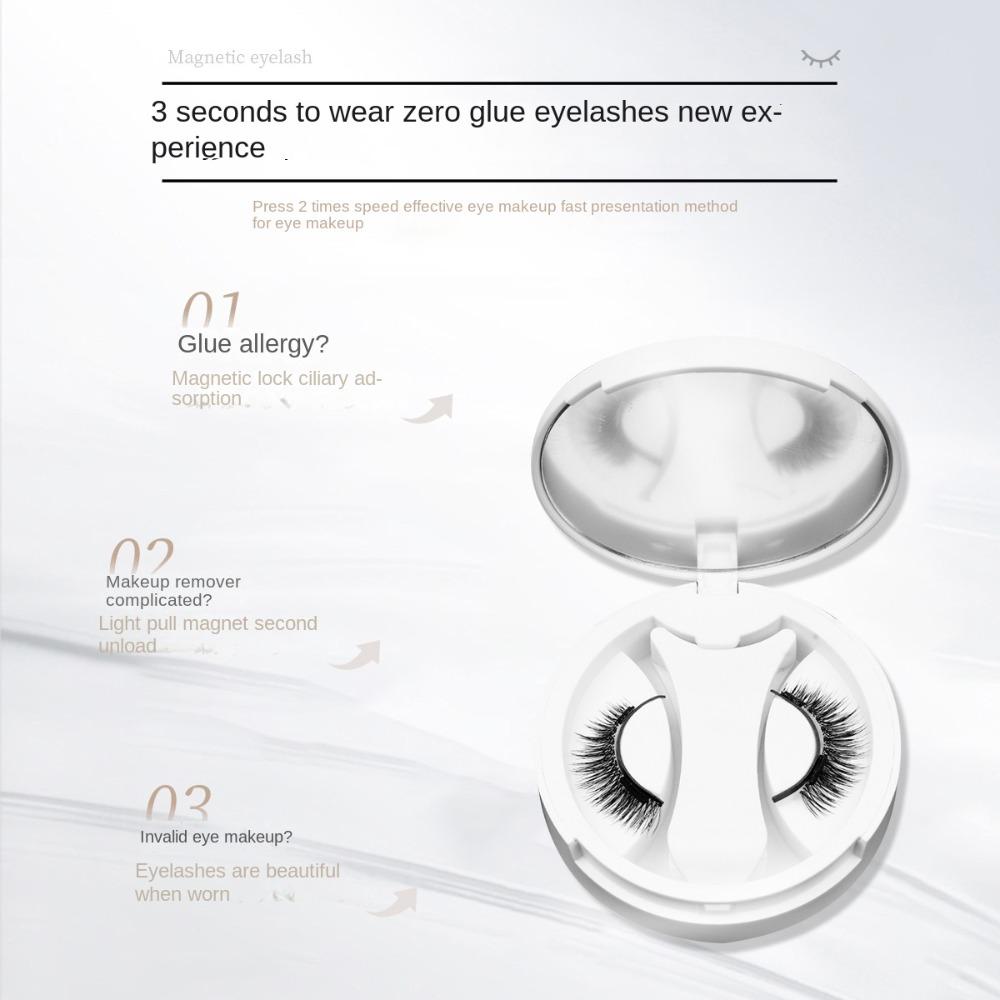 Reusable Magnetic Eyelashes with Clip DIY False Eyelash Clusters  Lady Makeup Tools