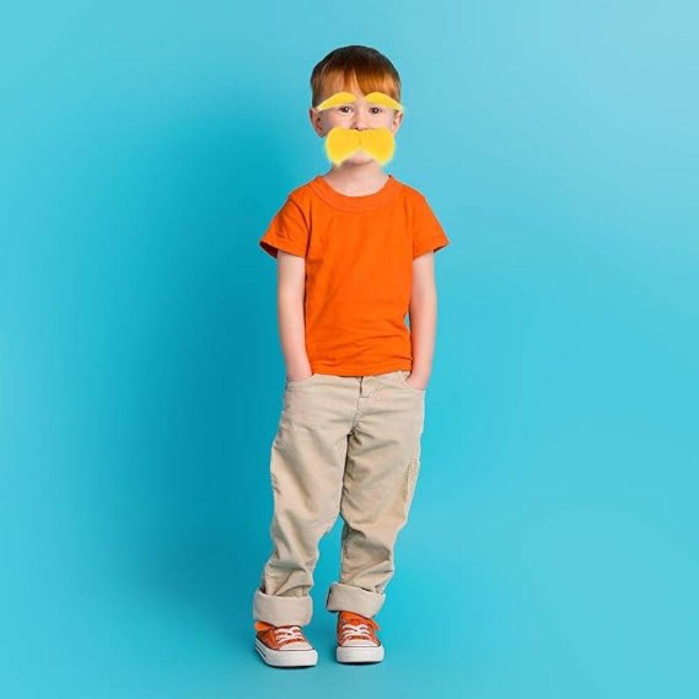 Вечеринка Макияж Бал Усы Брови Набор Желтый Девушки Эльф Одеваются Реквизит Для Детей