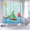 Корабль Якорь Руль Лодка Занавеска Для Душа Пиратский Парусник Морская Звезда Ванная Комната Настенные Шторы Водонепроницаемые Крючки Экран Декор