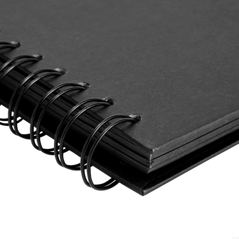 Бумажный DIY Скрапбук Фотоальбом для Книги Воспоминаний об Годовщине 80 Страниц Спиральный Переплет и Твердый Переплет для Легкой Кастомизации P9YB