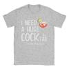 I Need a Huge COCKtail Hold the Tail Cotton T-Shirt For Man Summer Y2K Casual T Shirts Comfortable Tees Oversized Pattern Tops