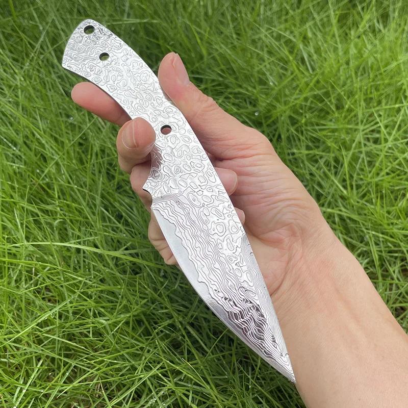 GV10 Дамасская сталь DIY Полуфабрикаты для ножей Пруток Интегрированный Заготовка для лезвия ножа Материал для ножа Лезвие
