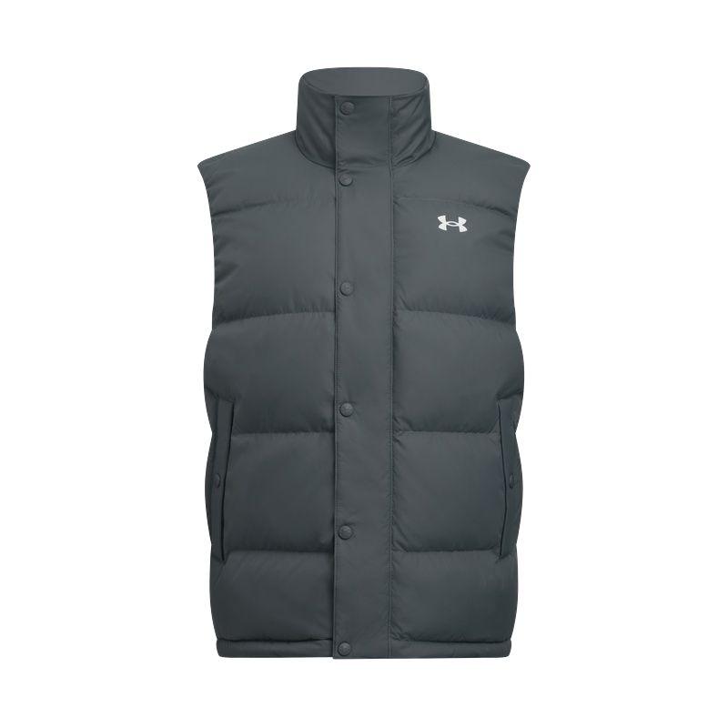 Under Armour Down Vests Unisex Castle Gray 025 Stand Collar Moderate Other 6012866-025